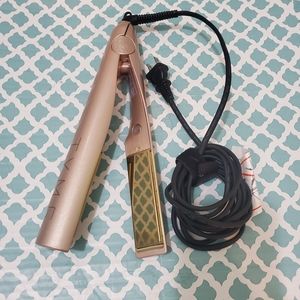 TYME Rose Gold Flat Iron with Black Cord